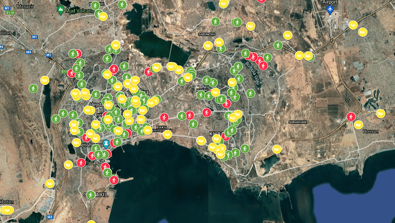 Crash data map, Baku 2019